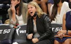 Lynx coach Cheryl Reeve shouts during the fourth quarter of the team's game against the Los Angeles Sparks on Sept. 2.