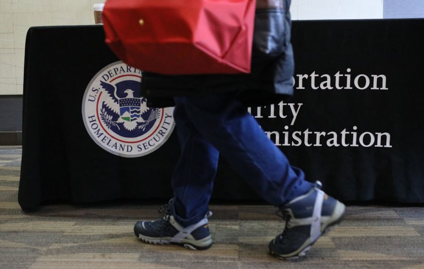 Prospective TSA employees attended a TSA job fair near the Mall of America where about 40 TSA jobs needed to be filled and was seen Saturday, Jan. 19, 2019, in Bloomington, MN