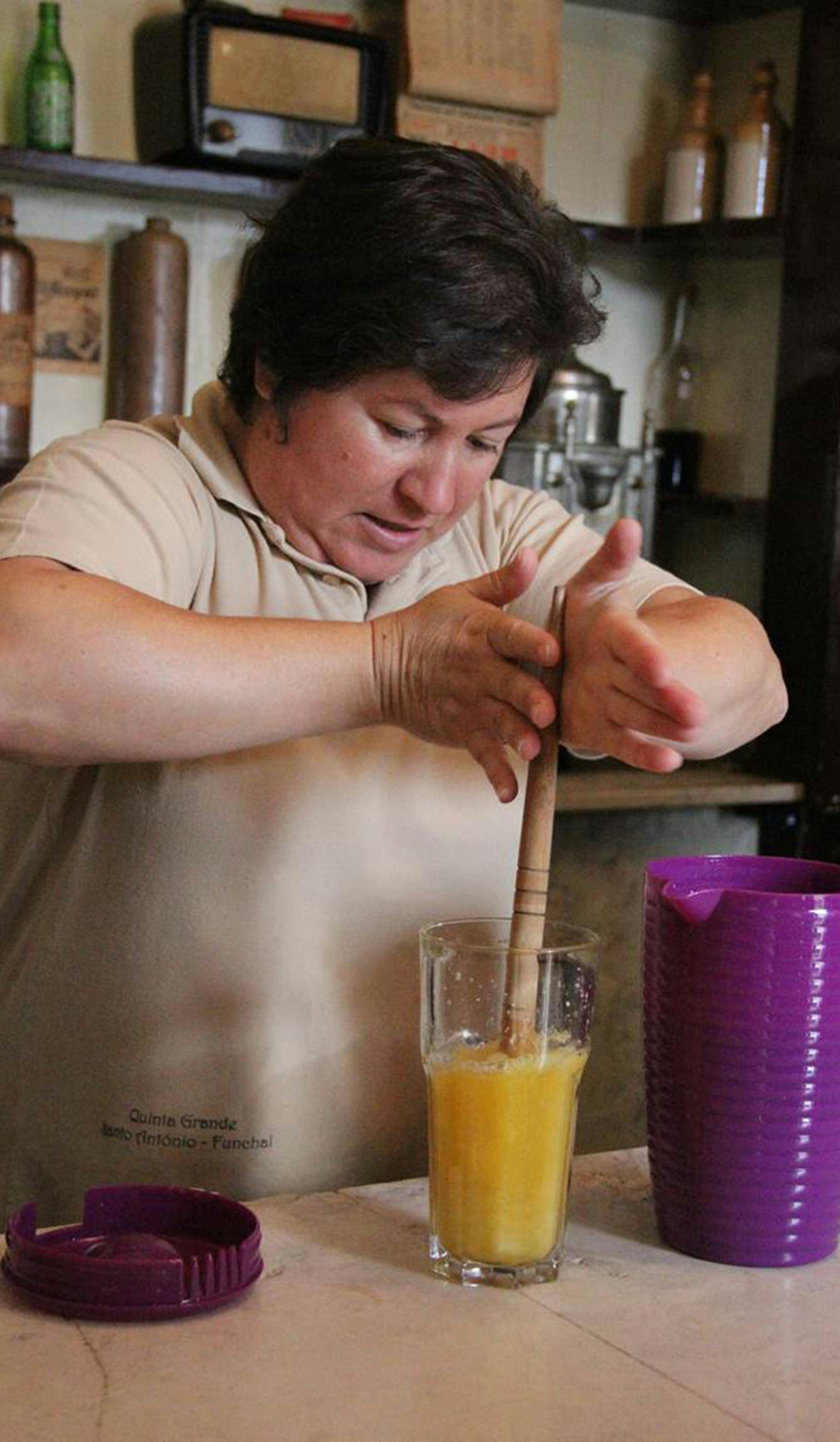 A poncho, Madeira’s tangy signature cocktail, includes fresh lemon and orange juice, honey and a hit of rum.