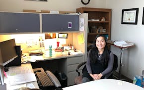 Oanh Meyer, an assistant adjunct professor with the University of California, Davis, discusses her work with Alzheimer's disease in her office at the 