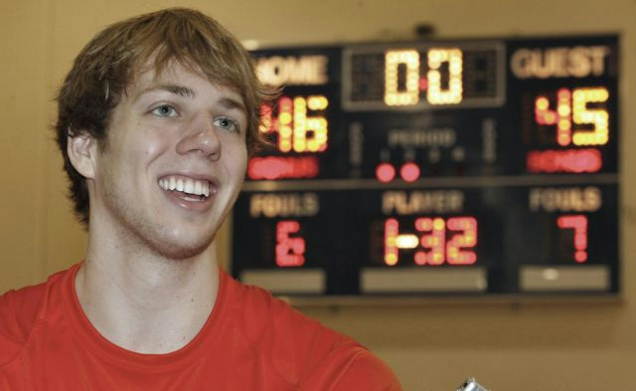Caltech basketball player Ryan Elmquist