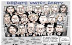 Sack cartoon: 2020 Democratic candidates