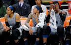 Lynx starters watched the end of Sunday's loss to Atlanta from the bench.