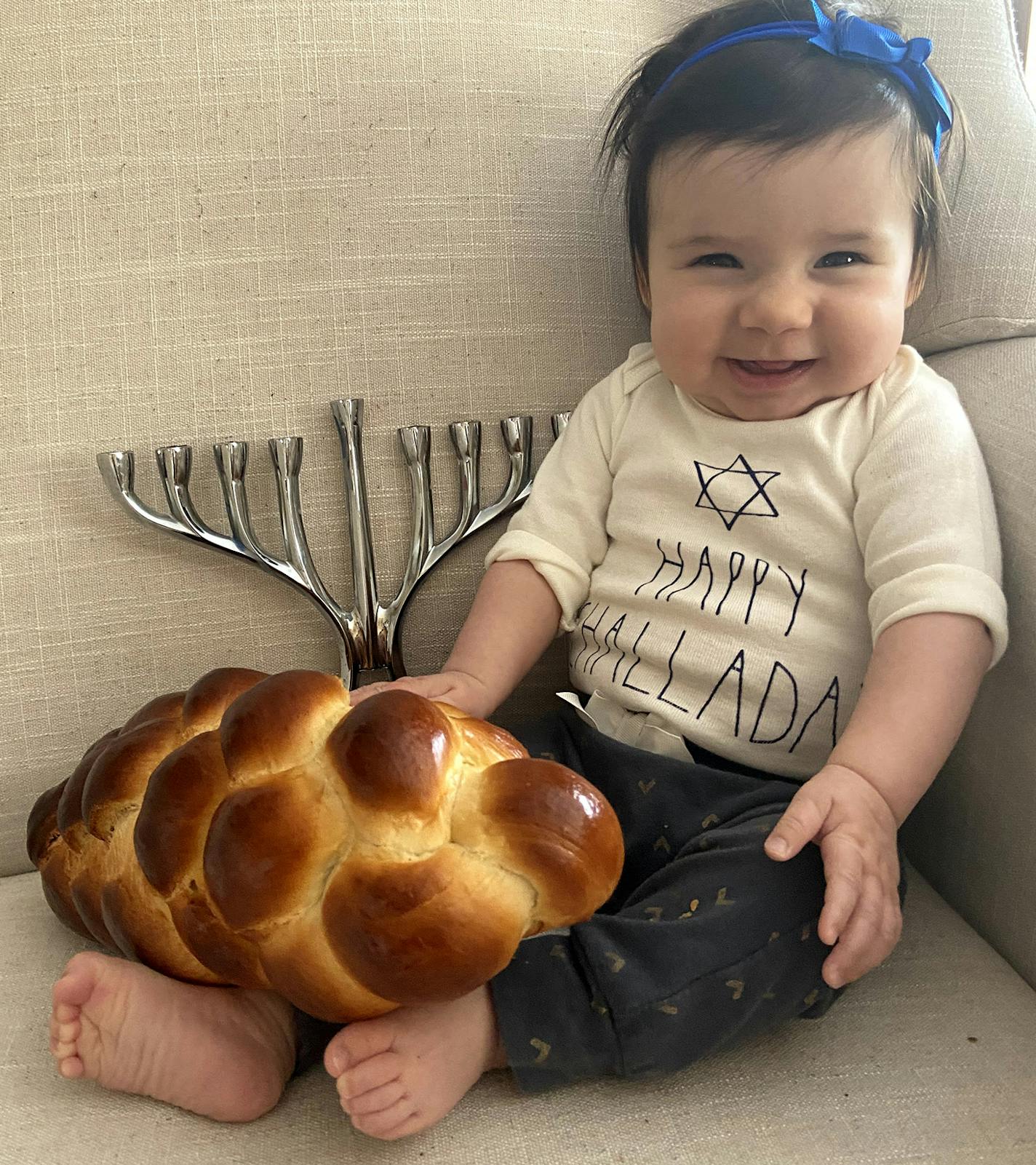 Haley Lerner makes and sells challah from her home in Golden Valley while caring for her infant daughter, Eliza.