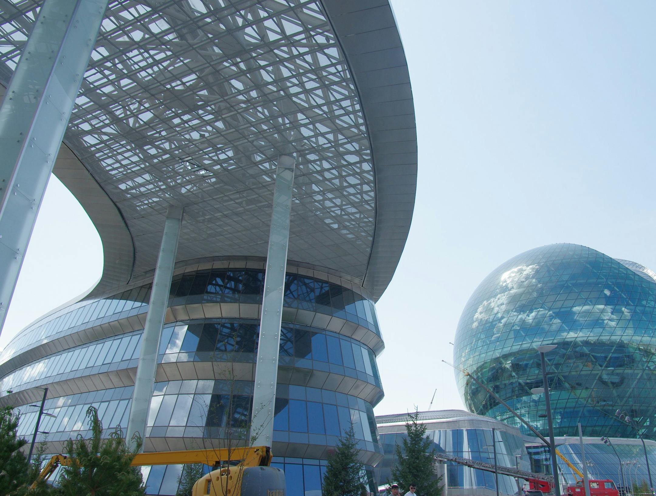 View of the World Expo Park during the Expo Astana 2017 in Astana, Kazakhstan, 4 June 2017. With Expo 2017 kicking off in Astana in just over two weeks, people from around the world will be heading to the capital of Kazakhstan to take part in the months-long event &#xf1; and explore the modern city on the steppes. The specialized expo centres on the theme of "Future Energy", and will see representatives from a variety of industries, countries and NGOs discuss the balance between energy use and t