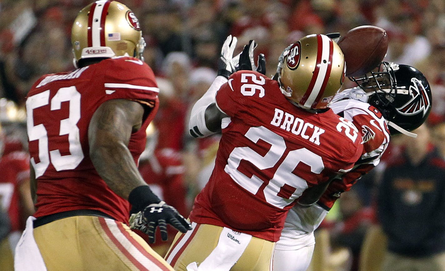 Tramaine Brock, with the 49ers.