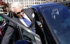 Former advisor to U.S. President Donald Trump, Roger Stone departs the E. Barrett Prettyman United States Courthouse after being found guilty of obstr