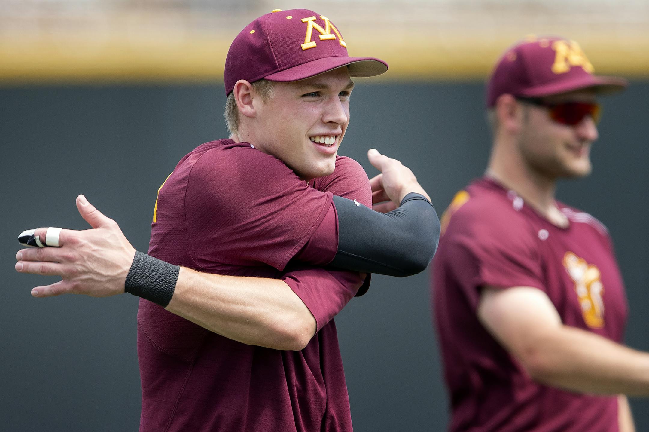 Minnesota Gophers catcher Eli Wilson. ] CARLOS GONZALEZ ï cgonzalez@startribune.com ñ June 5, 2018, Minneapolis, MN, Siebert Field, University of Minnesota, NCAA Baseball, Minnesota Gophers catcher Eli Wilson
