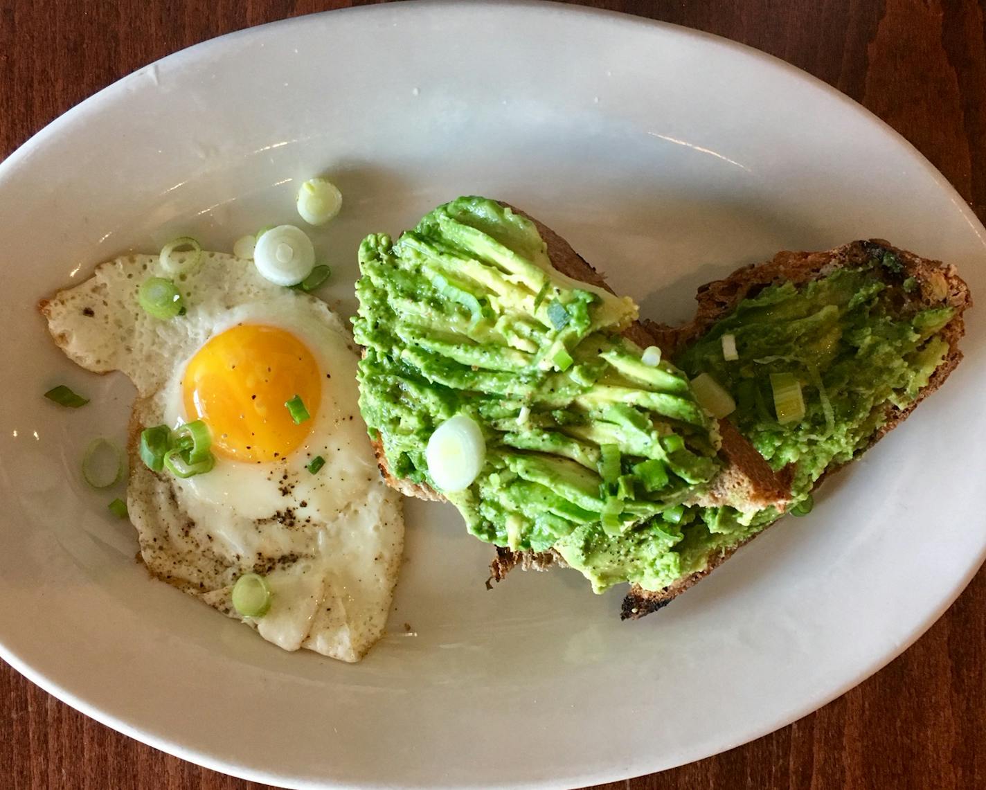 Avocado toast from Rustica Bakery. Photo by Rick Nelson