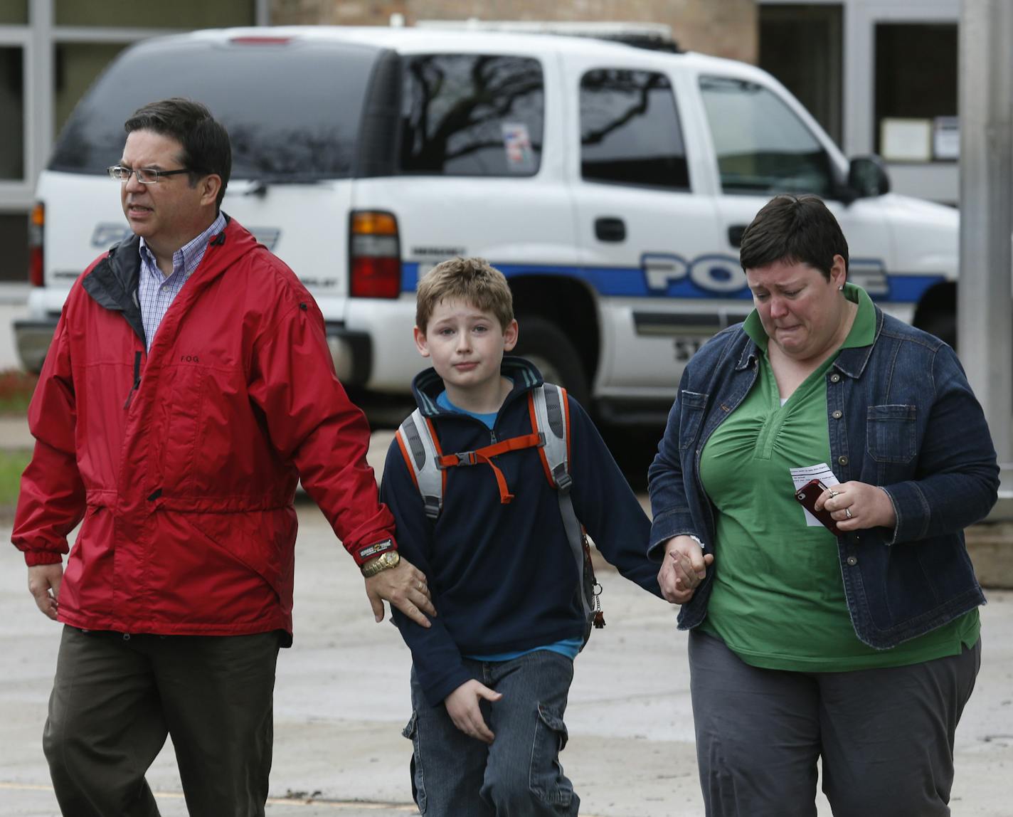 Families and their children left the Peter Hobart Elementary School in St. Louis Park on 5/22/13.] Bruce Bisping/Star Tribune bbisping@startribune.com There is no way to know if these kids were on the field trip, as no one was talking or giving names.