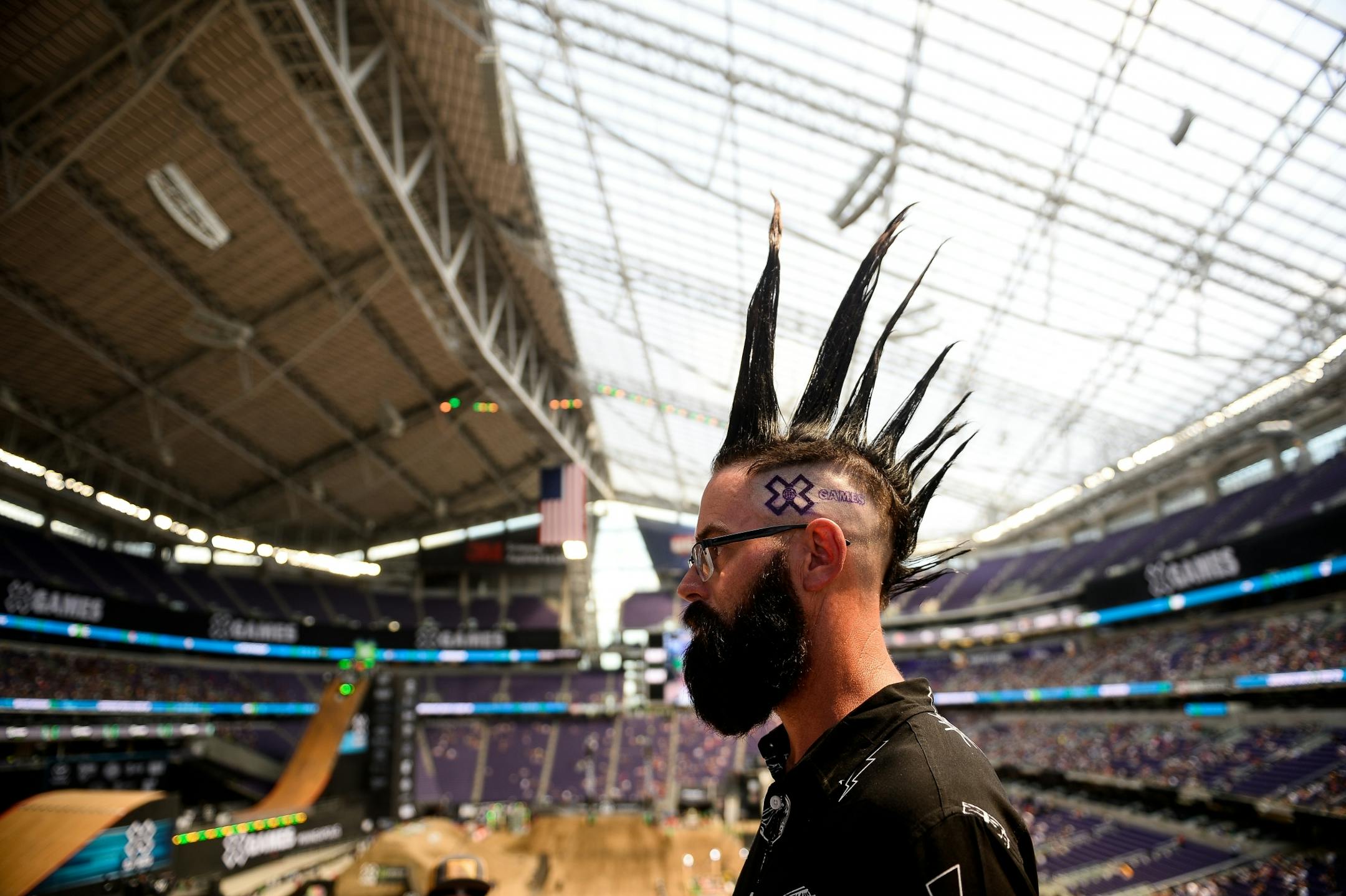 Larry Wilson stood for a portrait during the X Games Saturday.