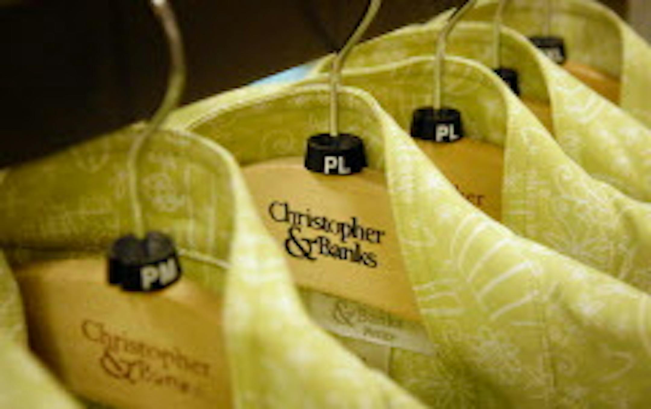 GLEN STUBBE ‚Ä¢ gstubbe@startribune.com -- Thursday, February 29, 2008 -- Eden Prairie, Minn. -- New spring fashions in the Christopher & Banks store at Eden Prairie Center. Eden Prairie is used as a model store, once the arrangements are finalized they are used as a template for the other over 800 Christopher & Banks stores around the nation. New this ventures for Christopher & Banks are their online stores that now also offer petite sizes and plus sizes found at their C.J. Ban