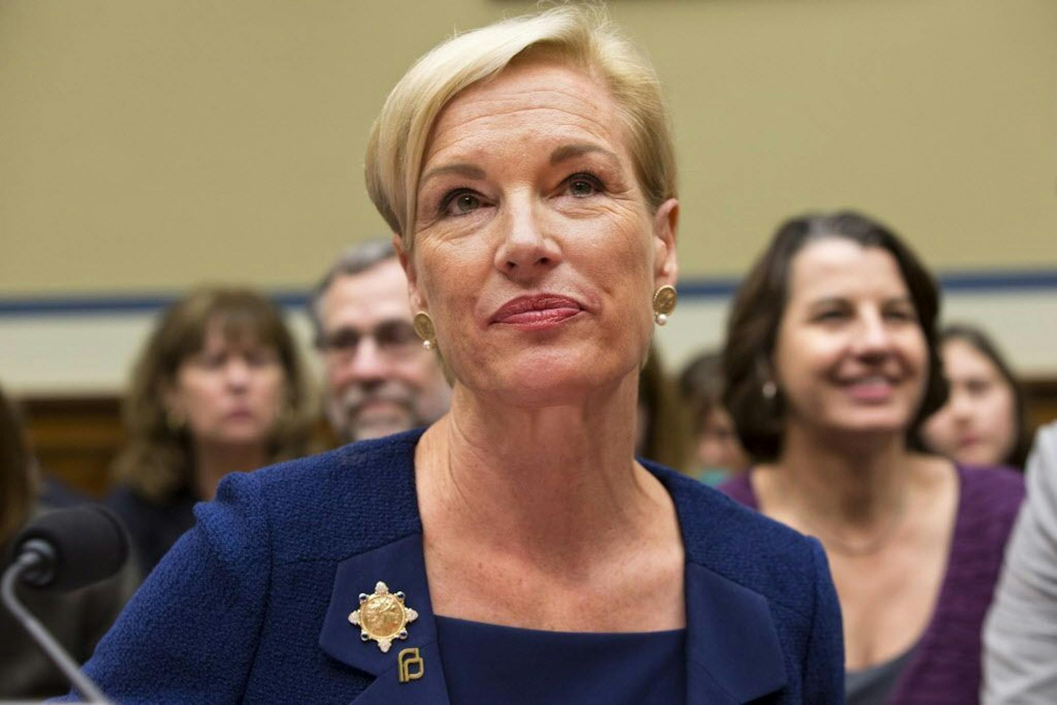 Planned Parenthood Federation of America President Cecile Richards listens while testifying on Capitol Hill in Washington, Tuesday, Sept. 29, 2015, before the House Oversight and Government Reform Committee hearing on "Planned Parenthood's Taxpayer Funding."