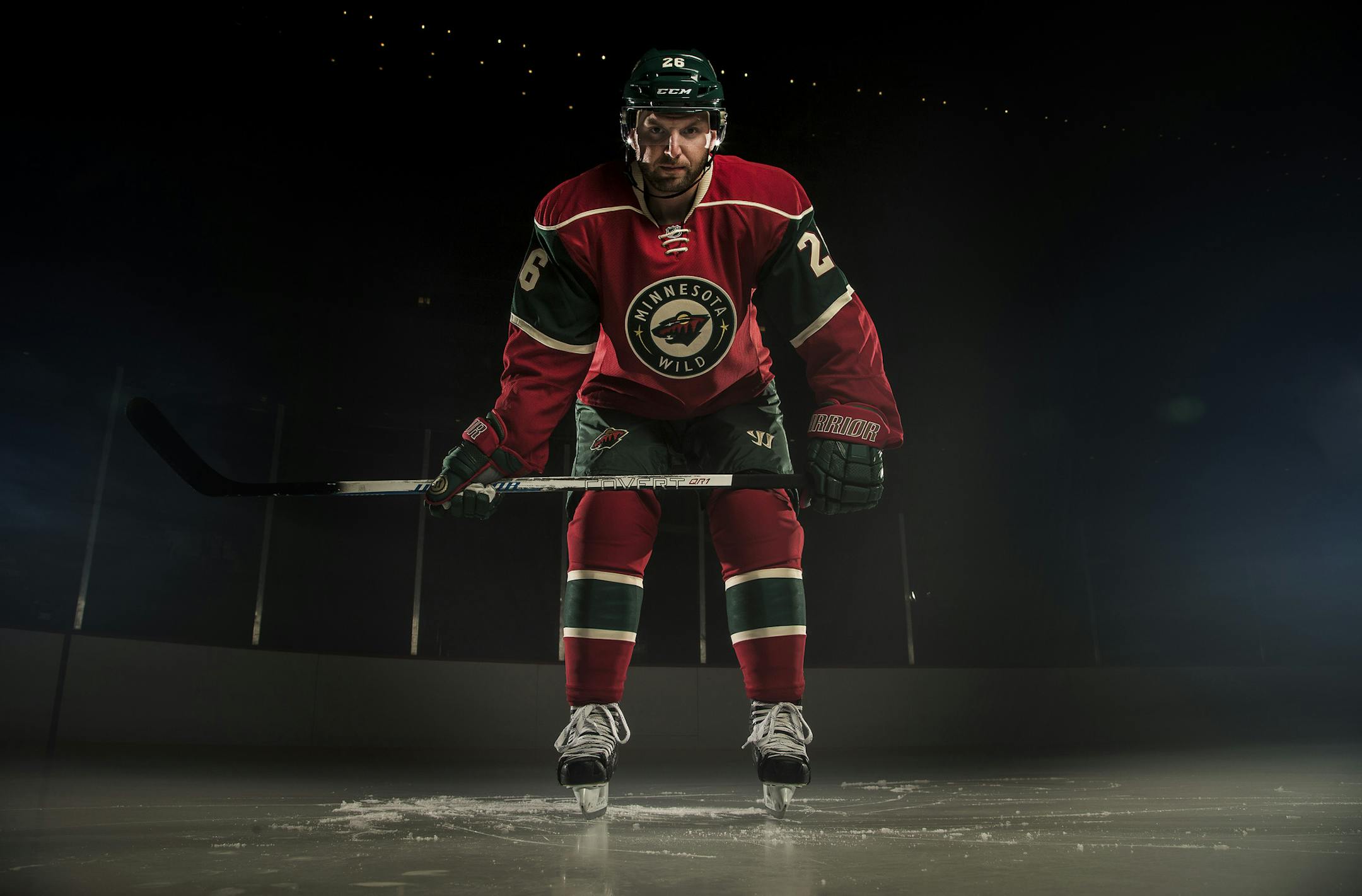 Minnesota Wild Thomas Vanek (26). ] CARLOS GONZALEZ cgonzalez@startribune.com - September 18 , 2014 , St. Paul, Minn., Xcel Energy Center, NHL, Minnesota Wild