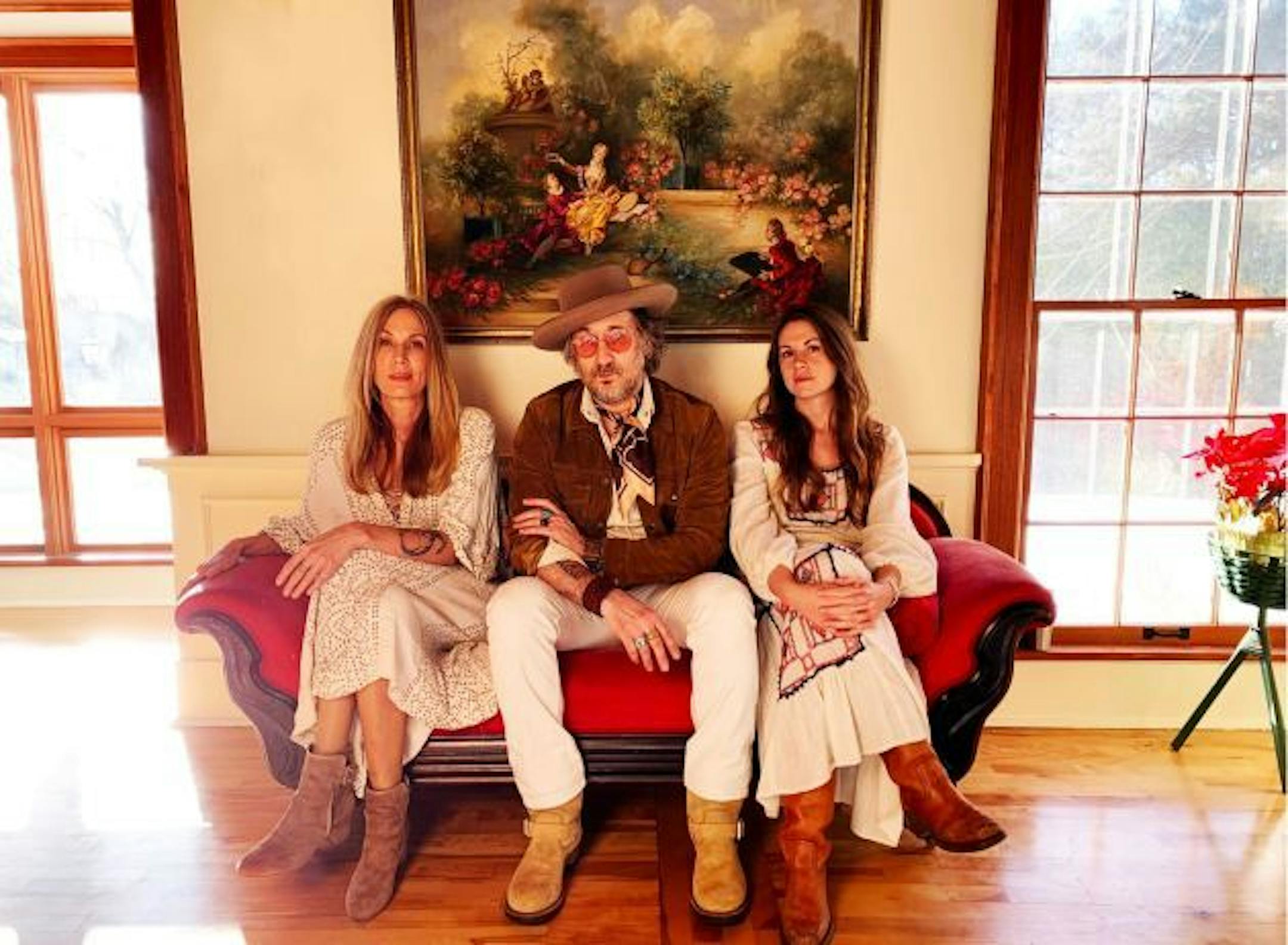 Turn Turn Turn in sunnier, pre-distancing times: Barb Brynstad, Adam Levy and Savannah Smith. / Photo by Ilia Stockert