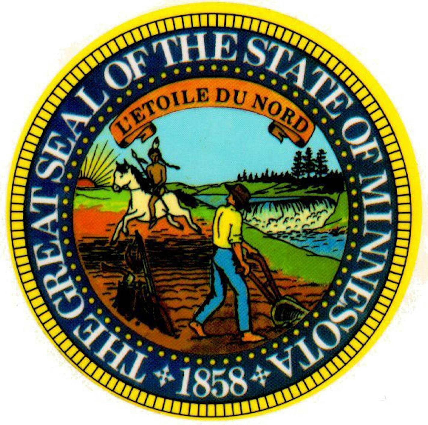 Minnesota state seal.