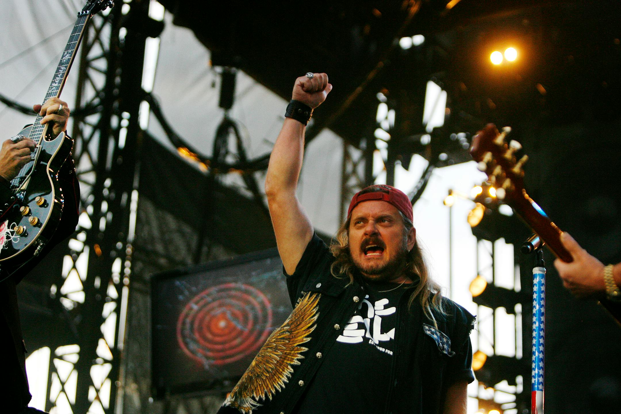 Rock legends Lynyrd Skynyrd opened up Kid Rock to a sell-out crowd at the Grandstand at the Minnesota State Fair.