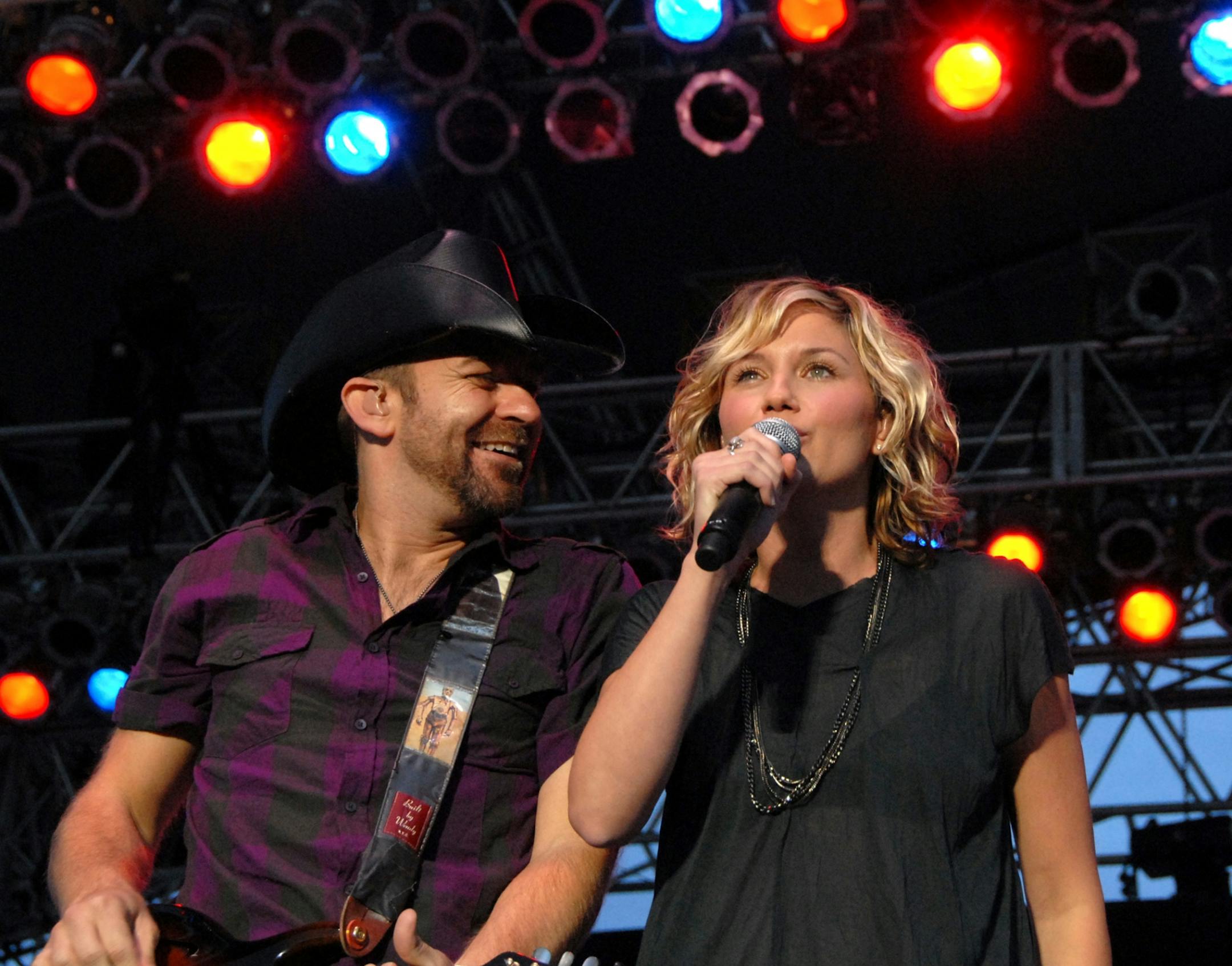 The band Sugarland--Kristian Bush and Jennifer Nettles--played at We Fest at Soo Pass Ranch in Detroit Lakes.