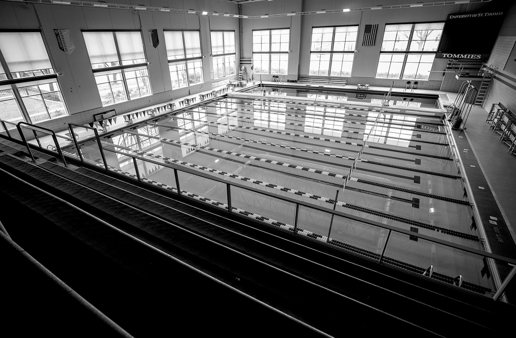 The pool at the Anderson Athletic & Recreation Complex at the University of St. Thomas.