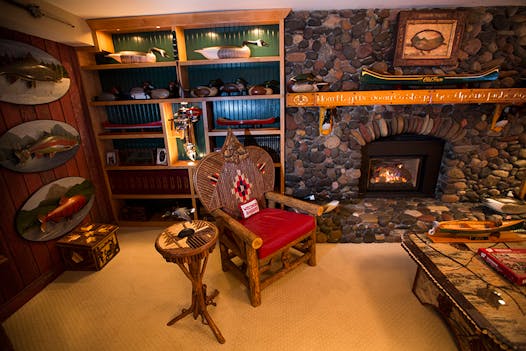Rod Taylor's fish and duck themed basement decor photographed on Wednesday, January 6, 2015, in Minnetrista, Minn.