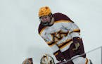 Gophers forward Jimmy Snuggerud (81) is returning for another season with the team instead of turning pro.