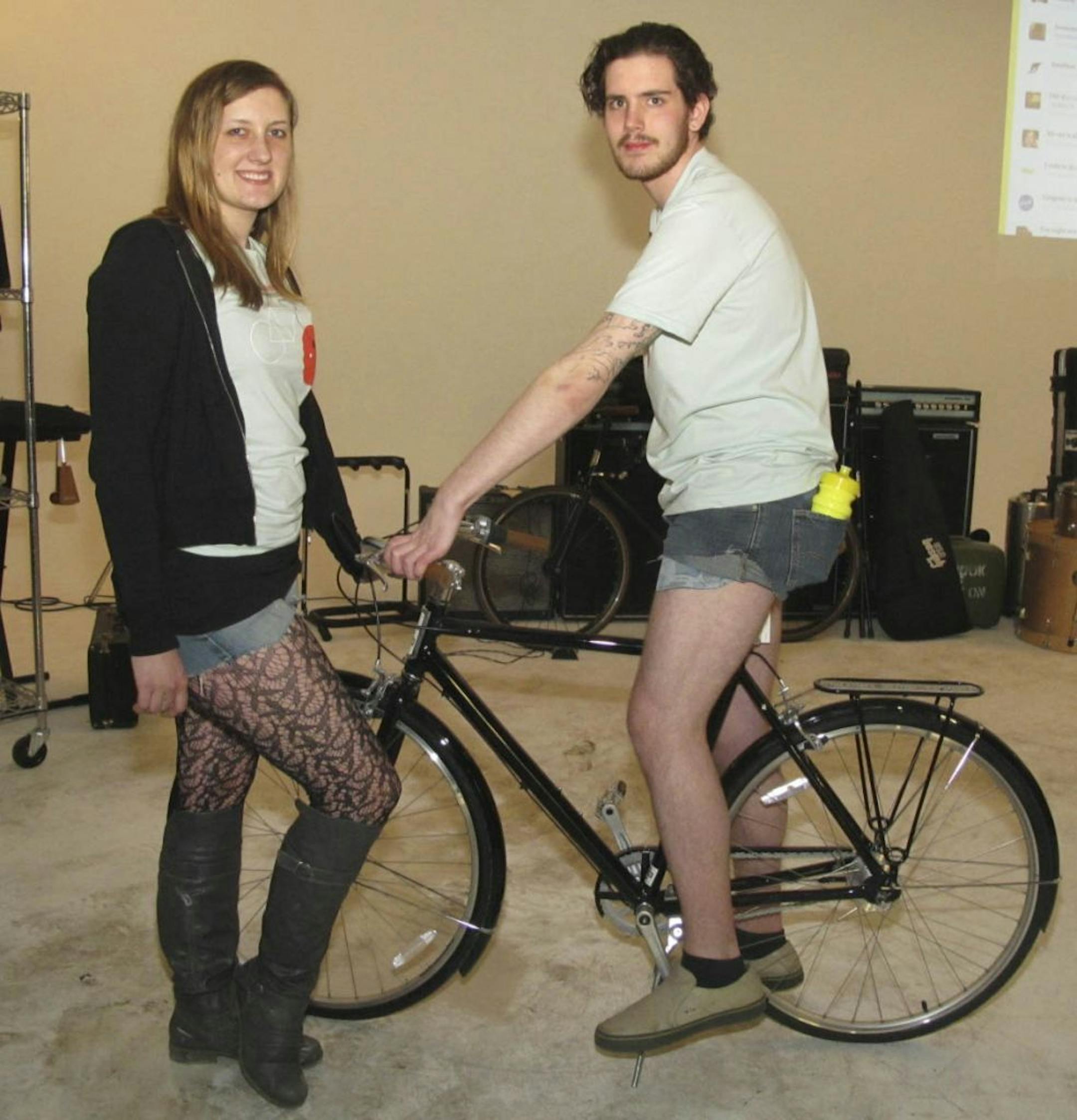 Sara Glassman, sglassman@startribune.com
The fifth annual ARTCRANK opening, included bicycle-inspired poster artwork by local talent. Janneke Schaap and John Wallace.