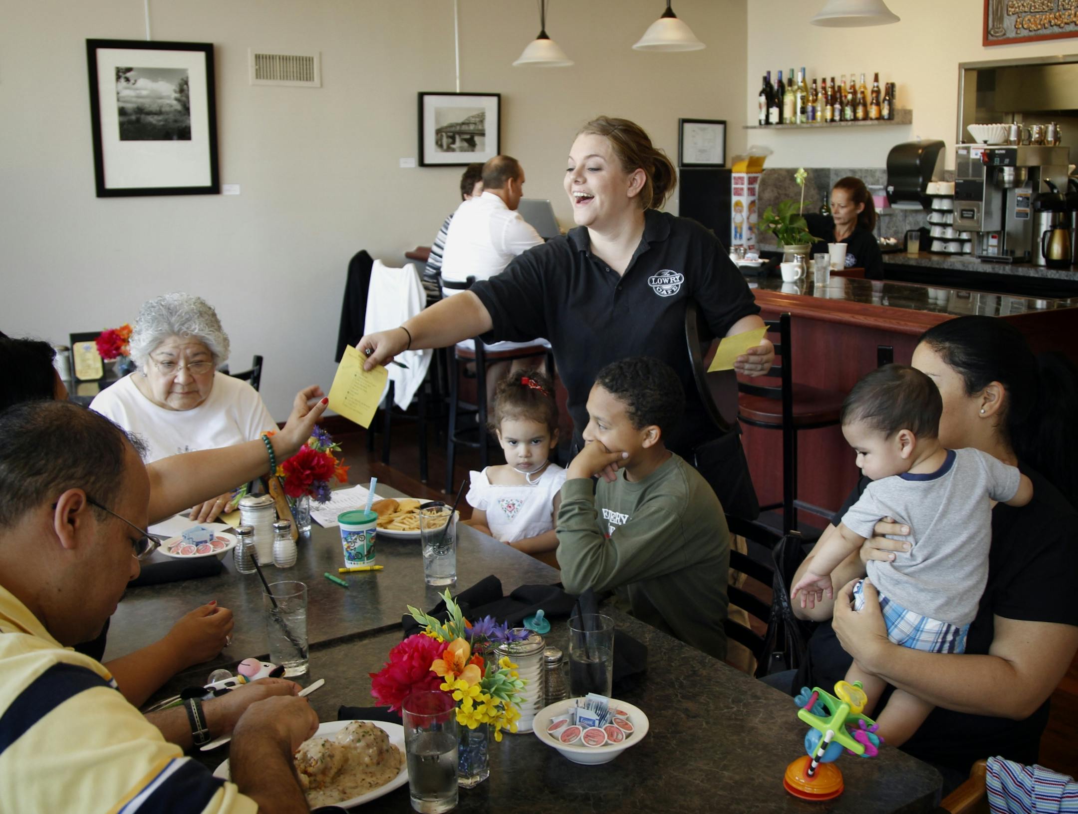 A Sunday brunch at the Lowry Cafe.
