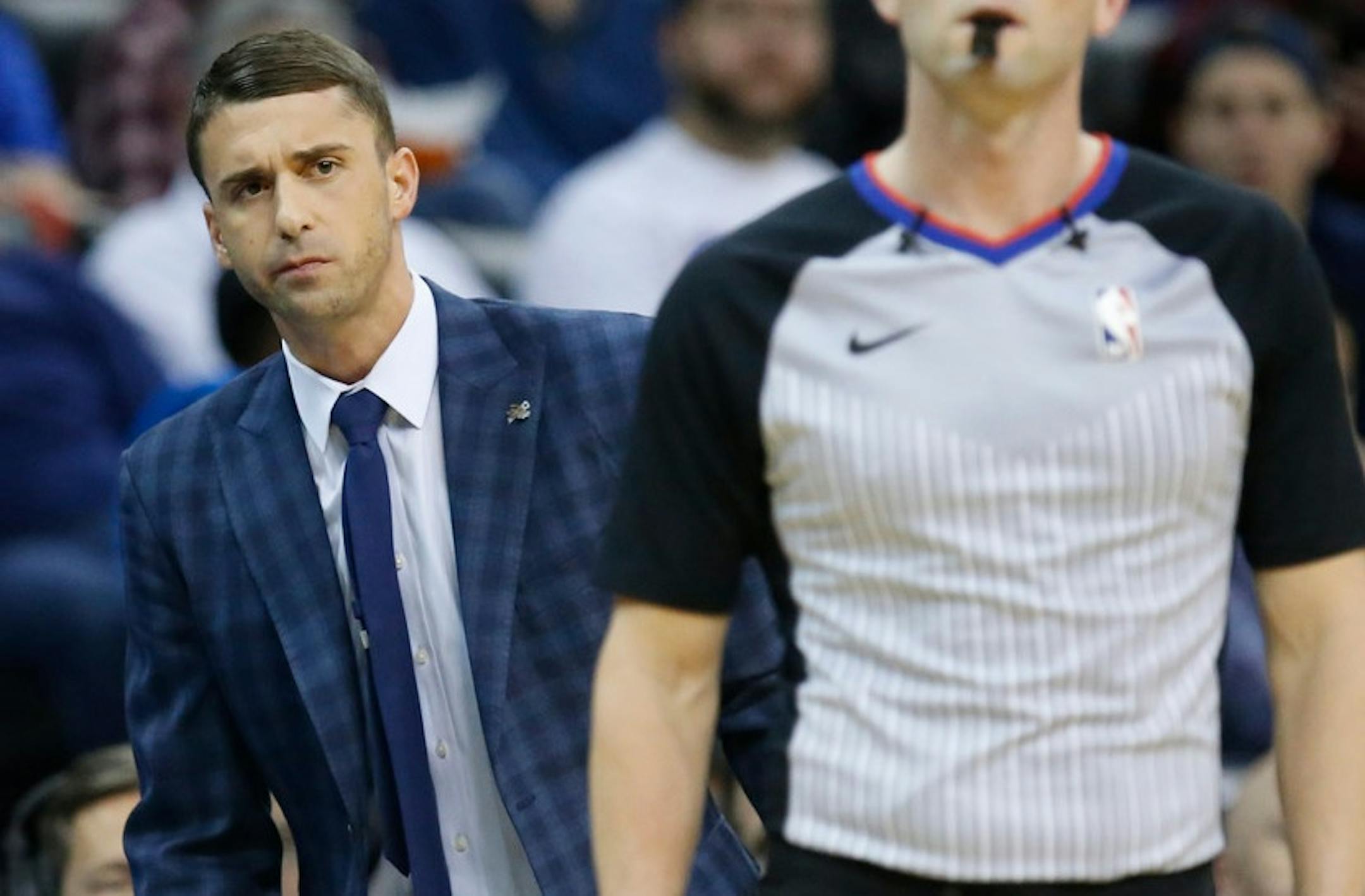 Karl-Anthony Towns said of Ryan Saunders' coaching debut: "He played chess all night and came out with a checkmate."