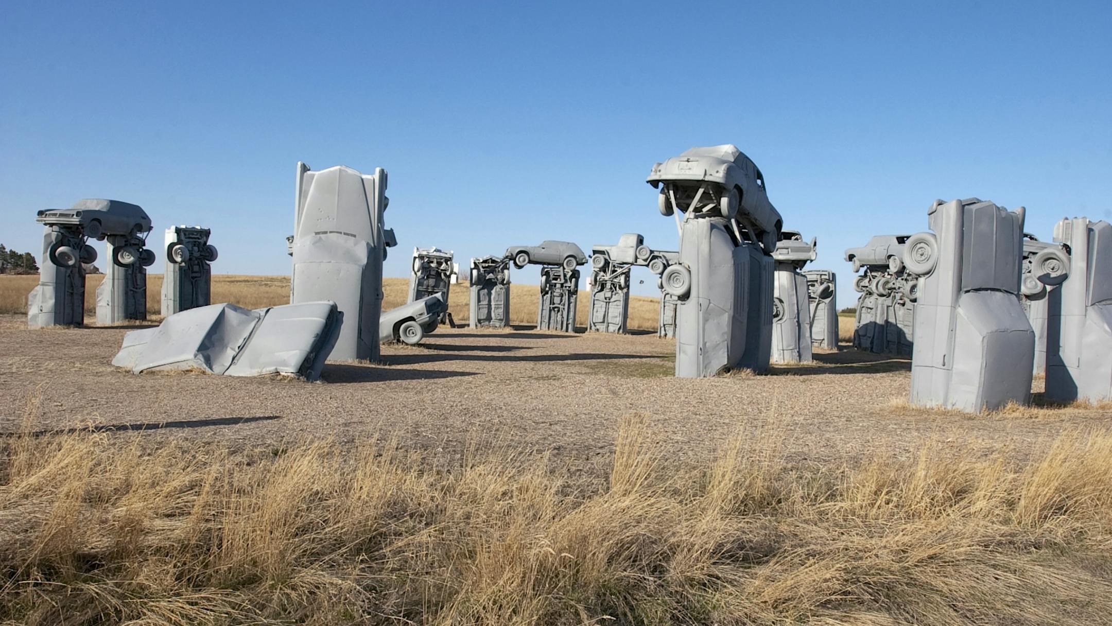 Carhenge, western Nebraska's automotive replica of England's famed Stonehenge, can be found near Alliance, Neb.