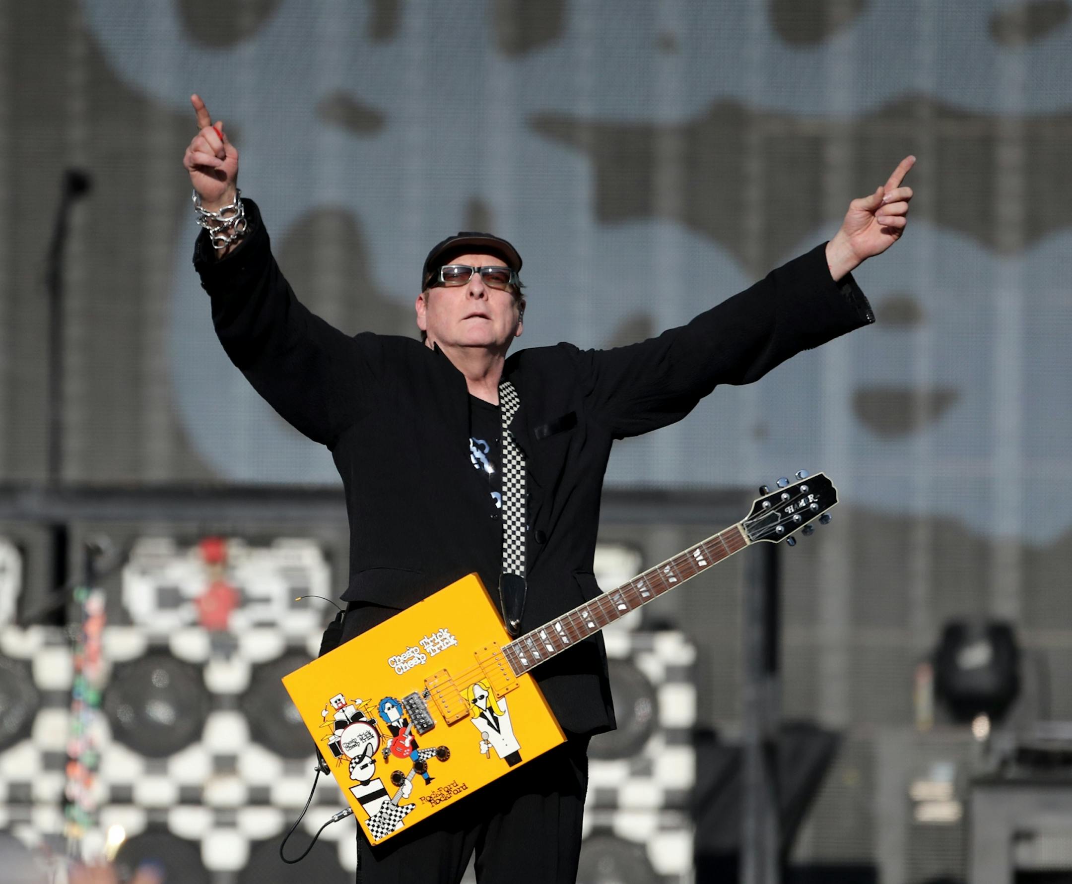 Cheap Trick, including Rick Nielsen on lead guitar, performed Friday, July 27, 2018, at Target Field in Minneapolis, MN.