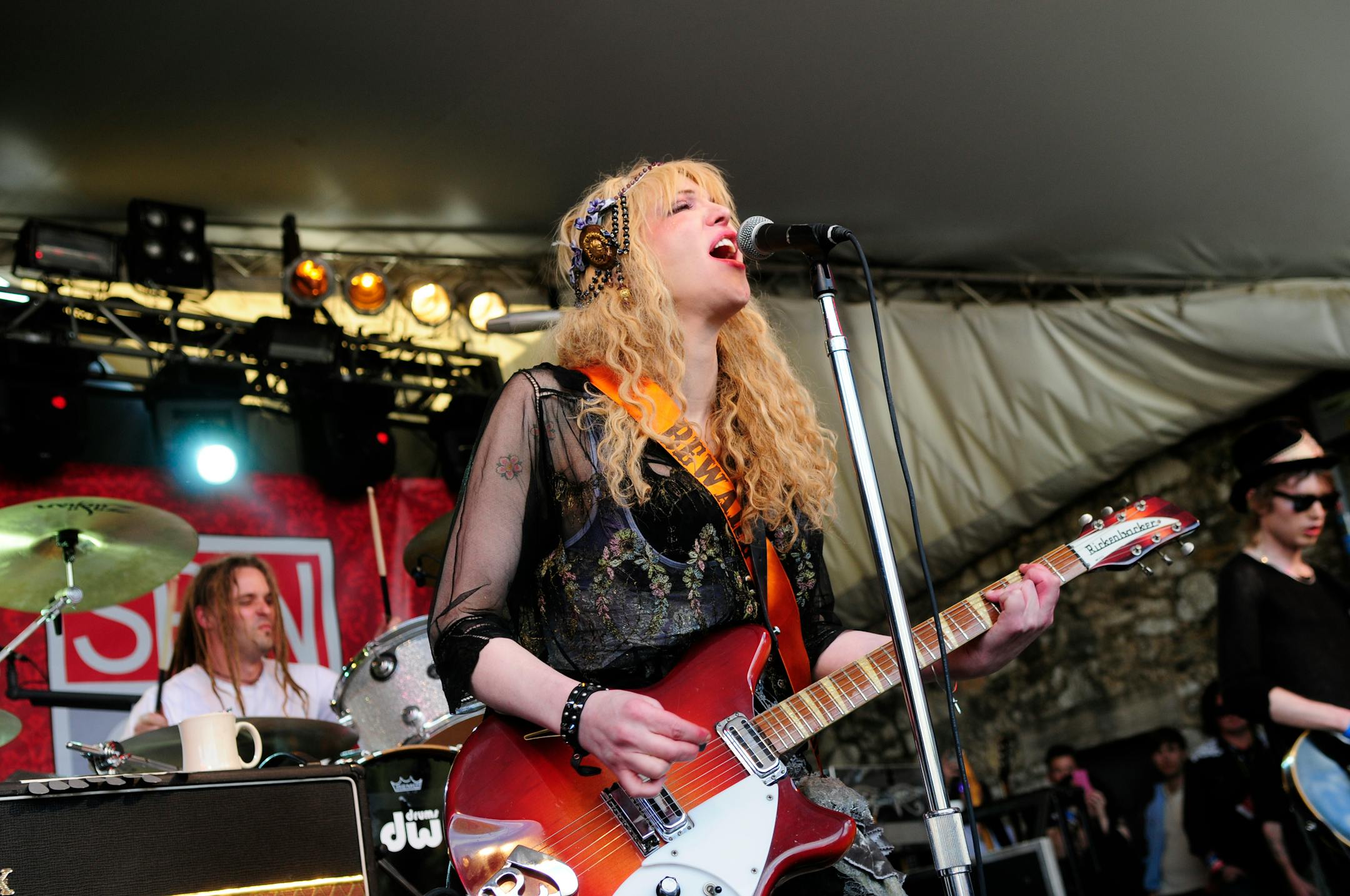 Courtney Love & Hole perform at the Spin Magazine party during the SXSW music festival in Austin, Texas on March 19, 2010.
