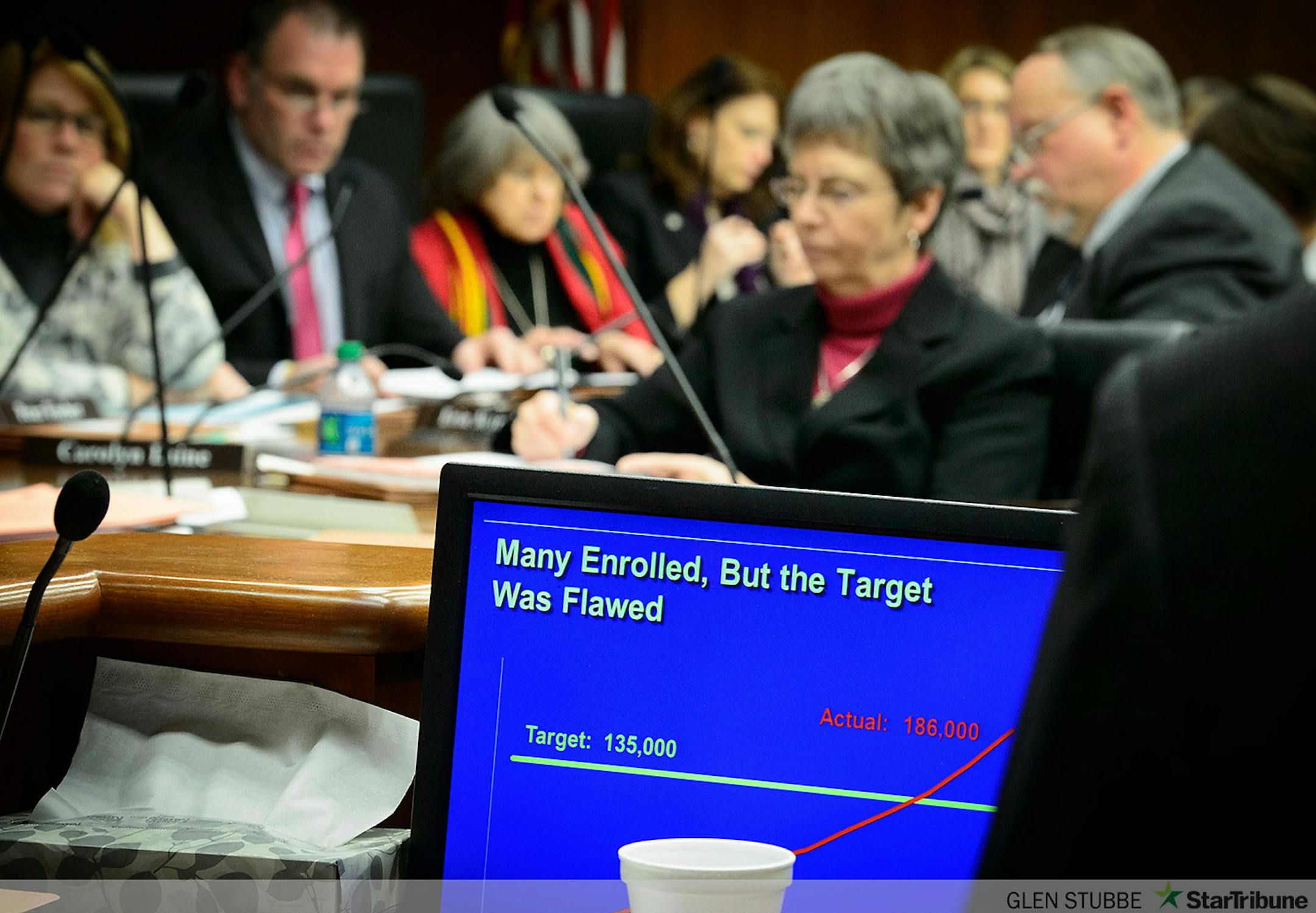 Graphics from the legislative auditor's report on MNsure.      ] GLEN STUBBE * gstubbe@startribune.com Tuesday, February 17, 2015   Legislative Auditor James Nobles called MNSure "seriously flawed" and said it was "well intended but not well executed."