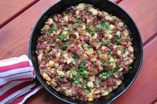Meredith Deeds, Special to the Star Tribune Corned beef hash for St. Patrick's Day.