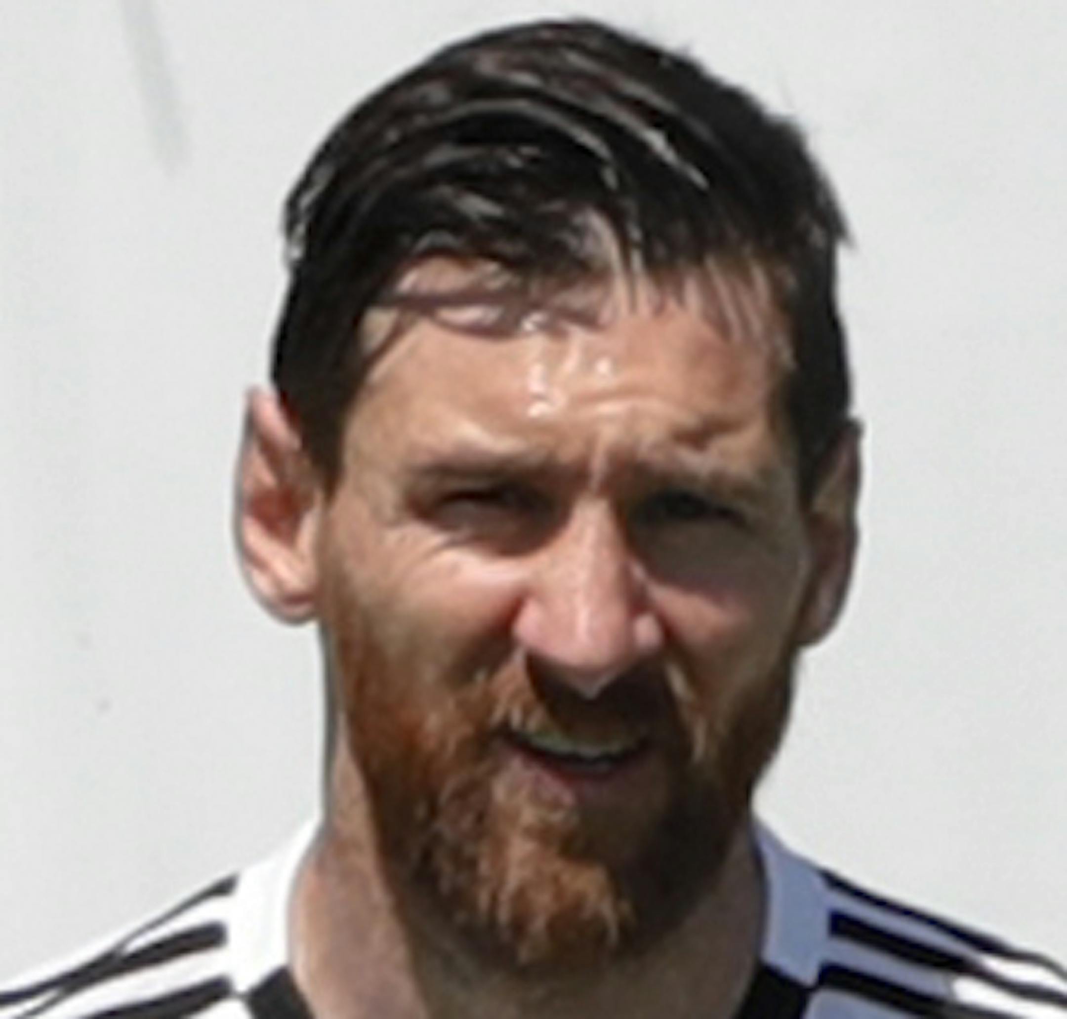 Lionel Messi during a training session of Argentina at the 2018 soccer World Cup in Bronnitsy, Russia, Thursday, June 28, 2018. (AP Photo/Ricardo Mazalan)