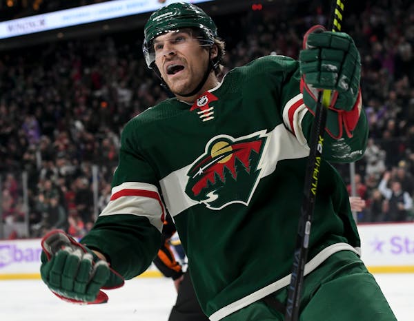 Wild left winger Marcus Foligno missed most of November because of a lower-body injury.