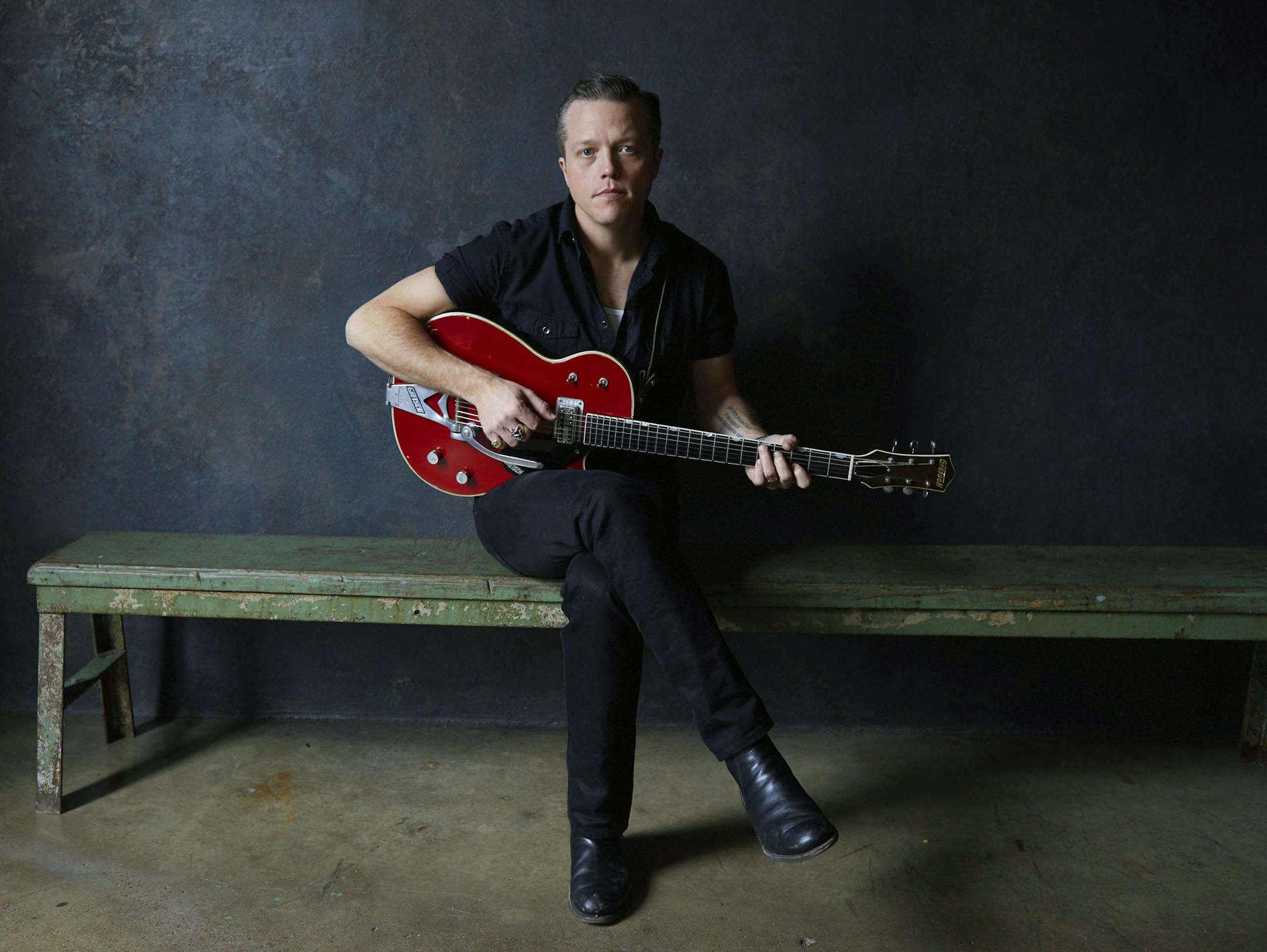 This image released by All Eyes Media shows singer Jason Isbell, whose latest album, " The Nashville Sound," was released this week. (Danny Clinch via AP)