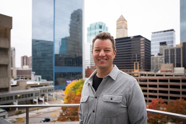 New SPS Commerce CEO Chad Collins outside the company’s office in Minneapolis on Friday.