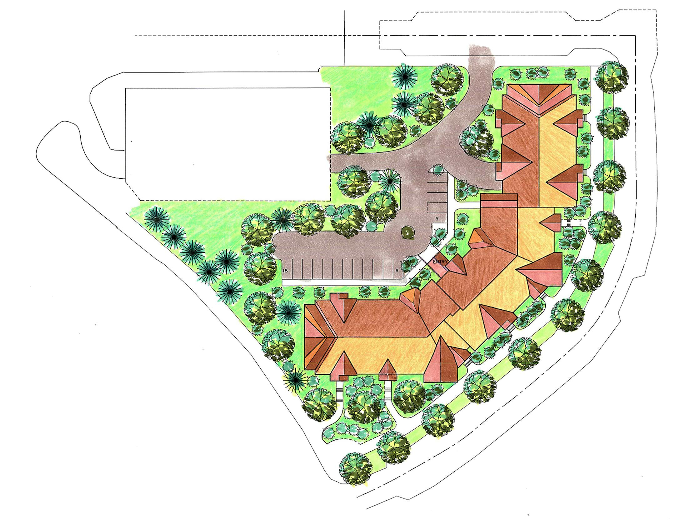 rendering for proposed senior housing development in Burnsville's Heart of the City