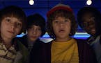 The "Stranger Things" gang, from left, played by Noah Schnapp, Finn Wolfhard, Gaten Matarazzo and Caleb McLaughlin, inspire an upcoming maze at Univer