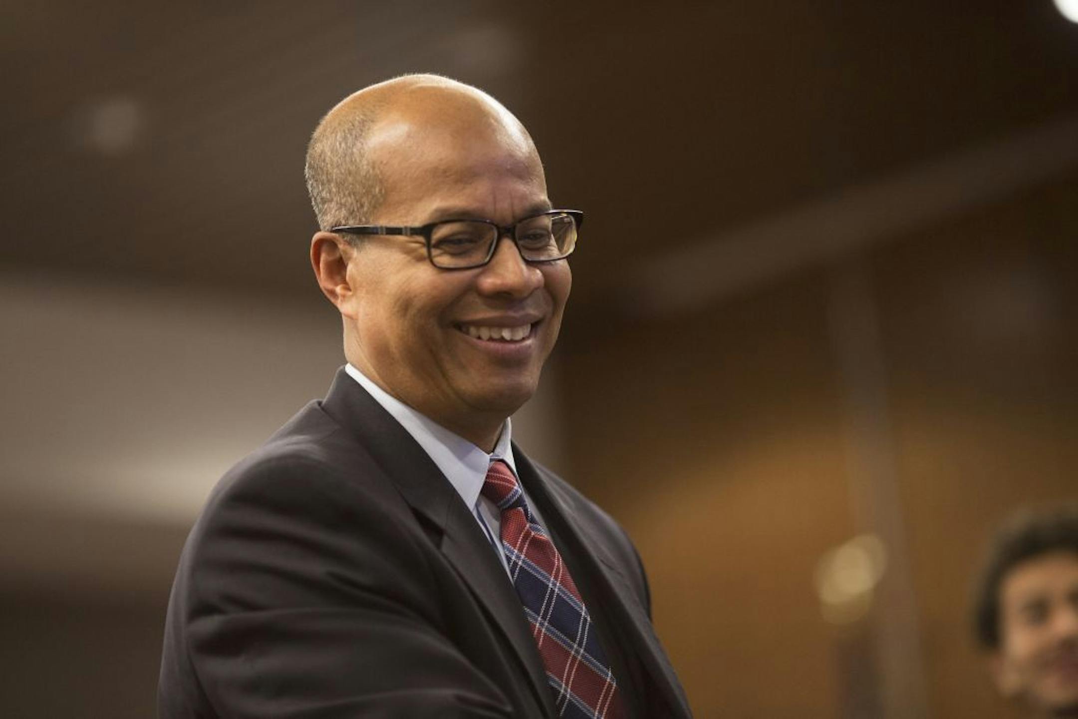 Michael Goar during an interview for Minneapolis superintendent on Tuesday, November 17, 2015, in Minneapolis, Minn.