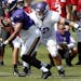 Minnesota Vikings offensive lineman Nick Easton (62) during practice on July 30, 2018. Easton had neck surgery and will likely miss the rest of the se