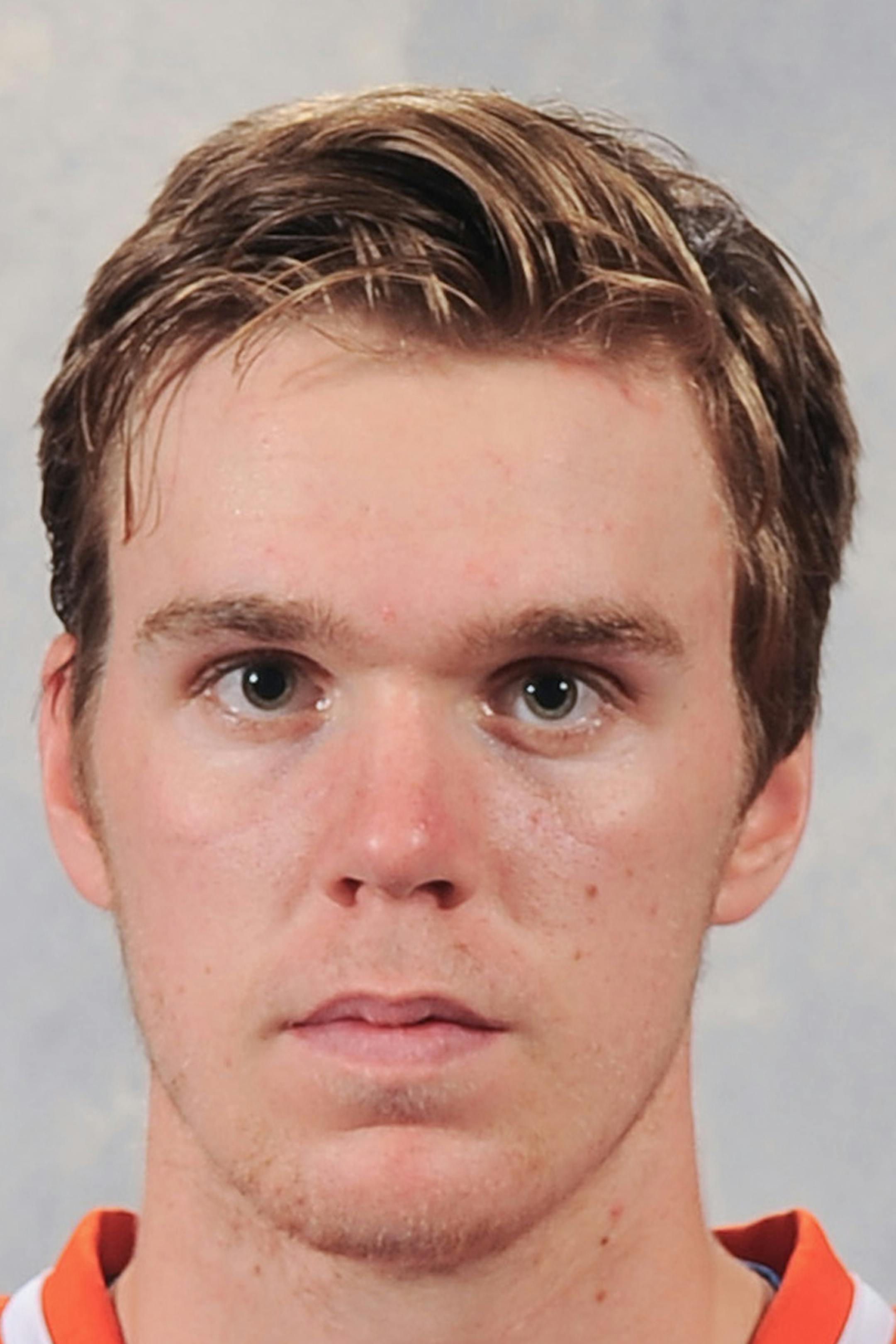 EDMONTON, AB - September 10: Conner McDavid #97 of the Edmonton Oilers poses for his official headshot for the 2015-2016 season on September 10, 2015 at the Rexall Place in Edmonton, Alberta, Canada. *** Local Caption *** Conner McDavid ORG XMIT: 570172095