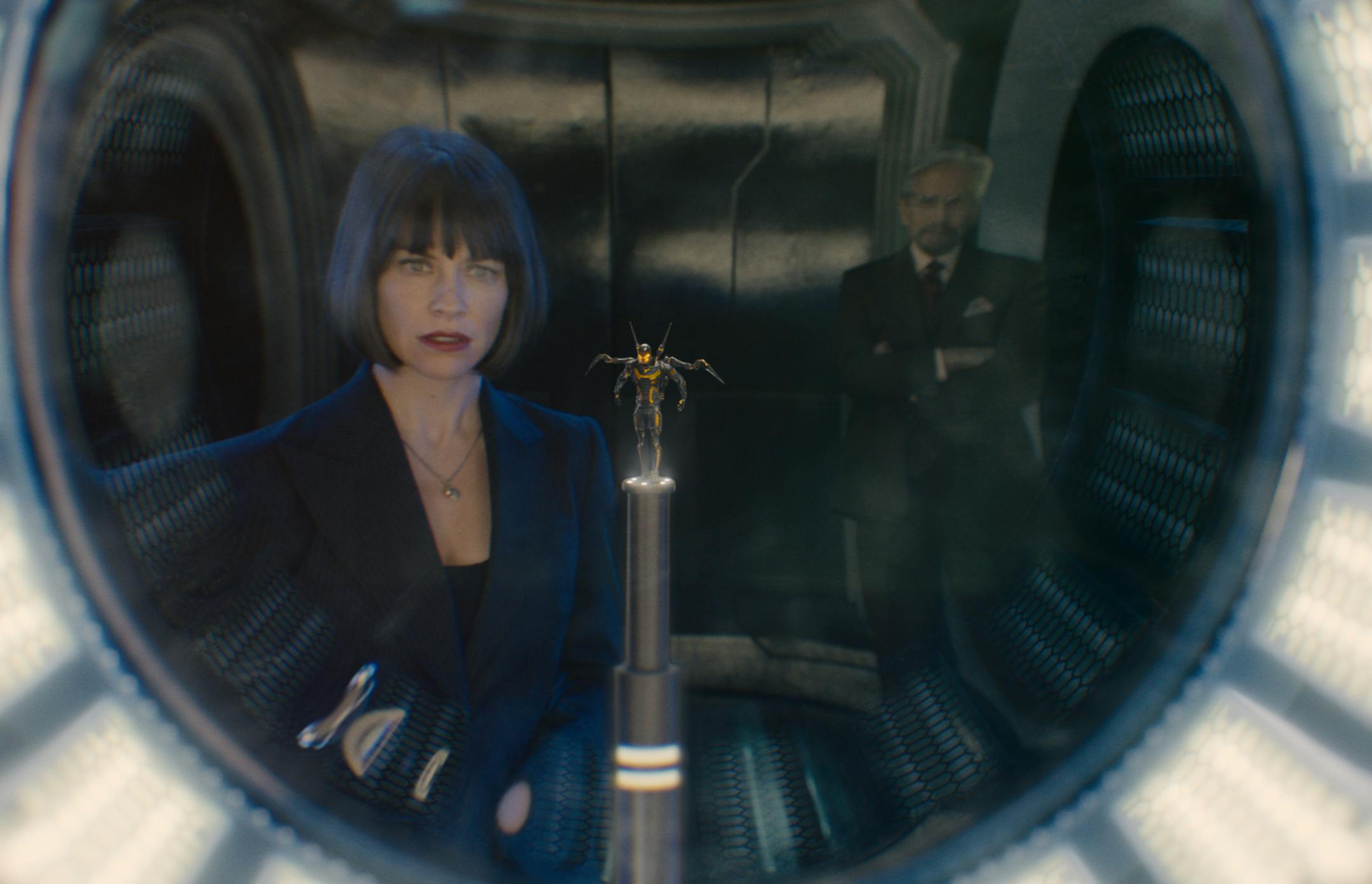 Evangeline Lilly and Michael Douglas in "Ant-Man"