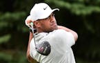 BLAINE, MINNESOTA - JULY 26: Tony Finau of the United States plays his shot from the second tee during the final round of the 3M Open on July 26, 2020