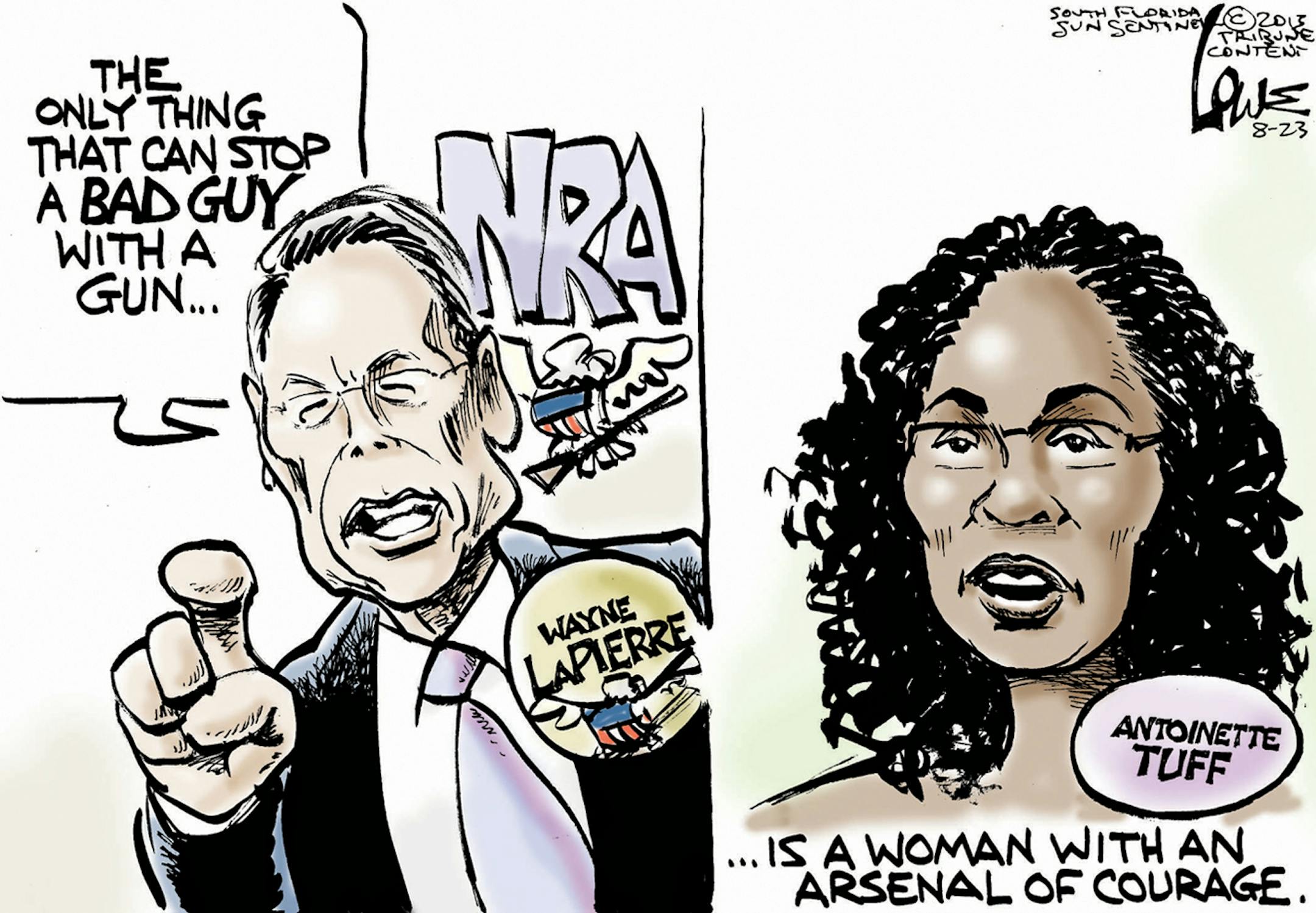 Chan Lowe editorial cartoon for Aug. 24, 2013.