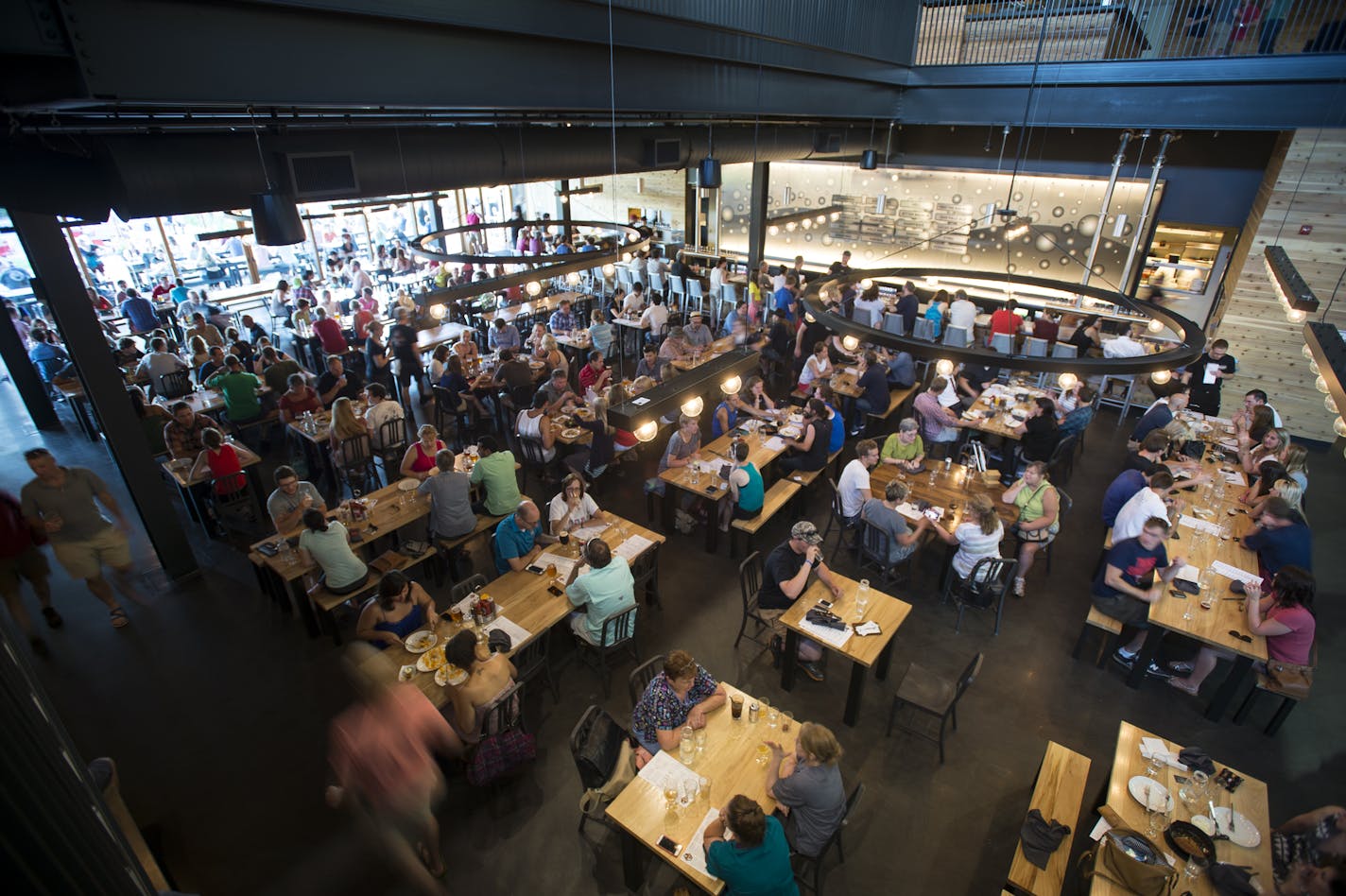 Surly's lower level beer hall.