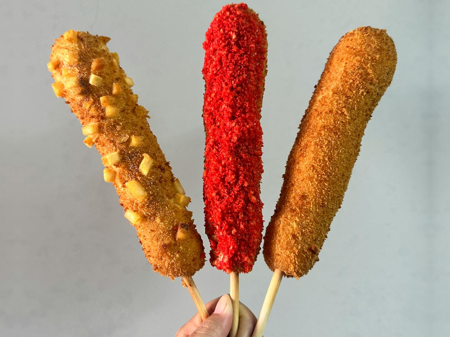 Chan's Eatery is a new vendor with Korean-style corndogs.