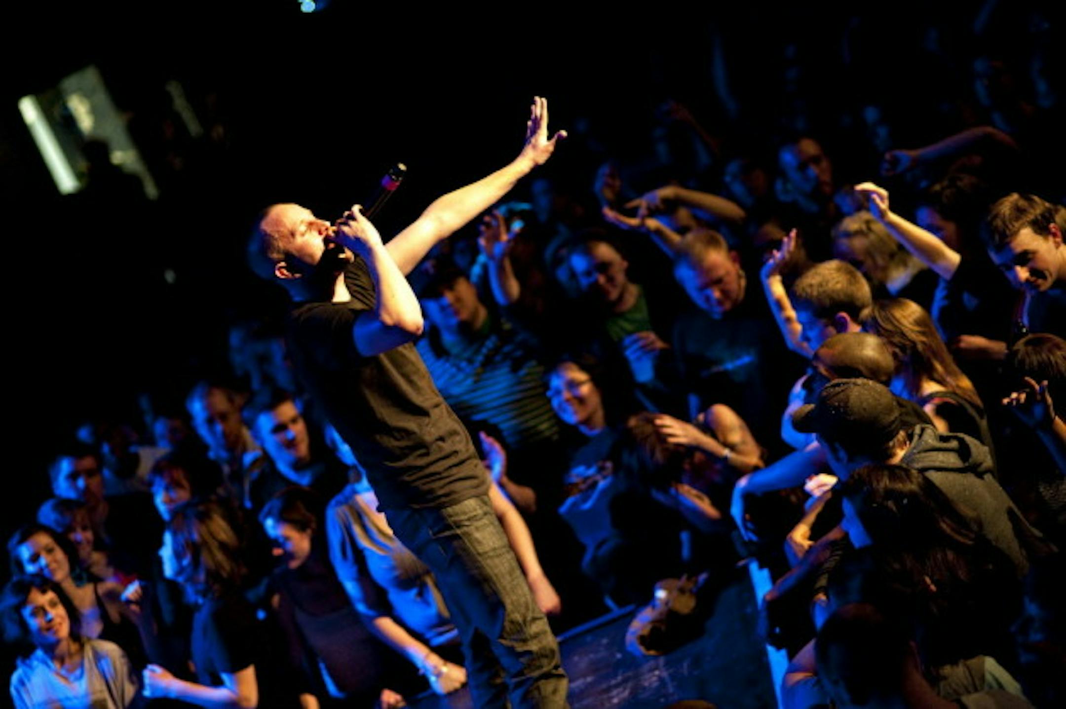 Sims will return to the scene of Doomtree's Blowout as part of the Current's seventh birthday lineup on Jan. 28 at First Avenue. / Photo by Leslie Plesser