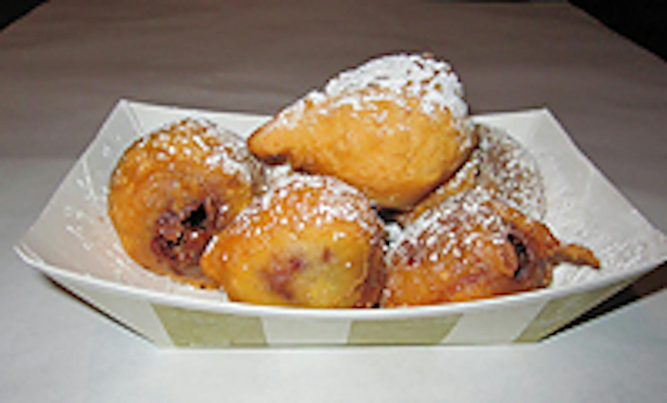 Deep-fried chocolate chip cookie dough