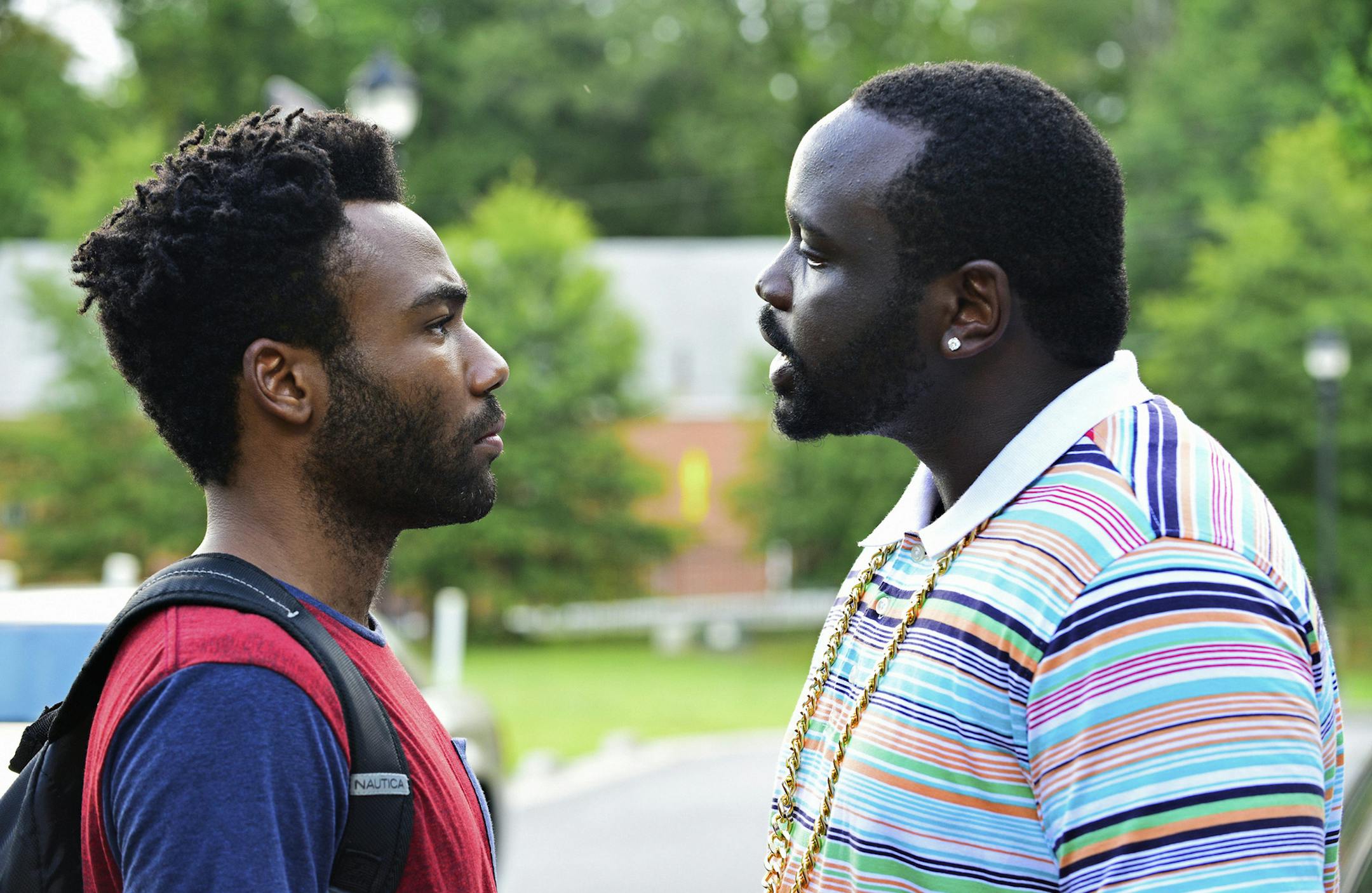 ATLANTA -- ìThe Big Bangî -- Episode 101 (Airs Tuesday, September 6, 10:00 pm e/p) Pictured: (l-r) Donald Glover as Earnest Marks, Brian Tyree Henry as Alfred Miles. CR: Guy D'Alema/FX